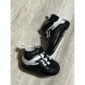 Fila Baby Shoes 0-6 Months Black White Sneakers Booties Infant‎